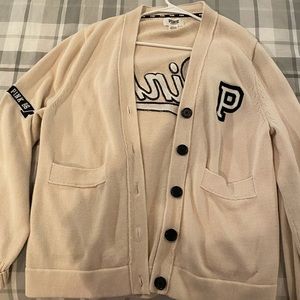 PINK letterman’s cardigan